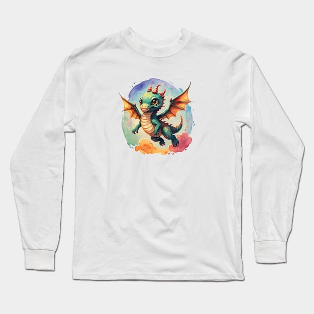 small but bold Long Sleeve T-Shirt by Moxis Watercolor